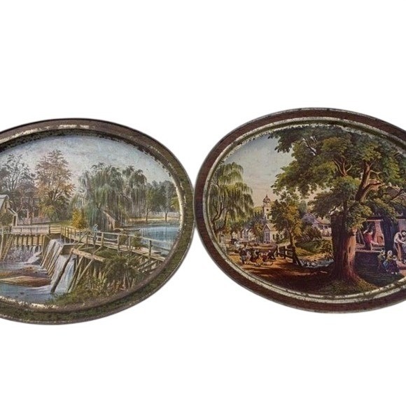 Other - Cottage Core Vintage Trays Pair